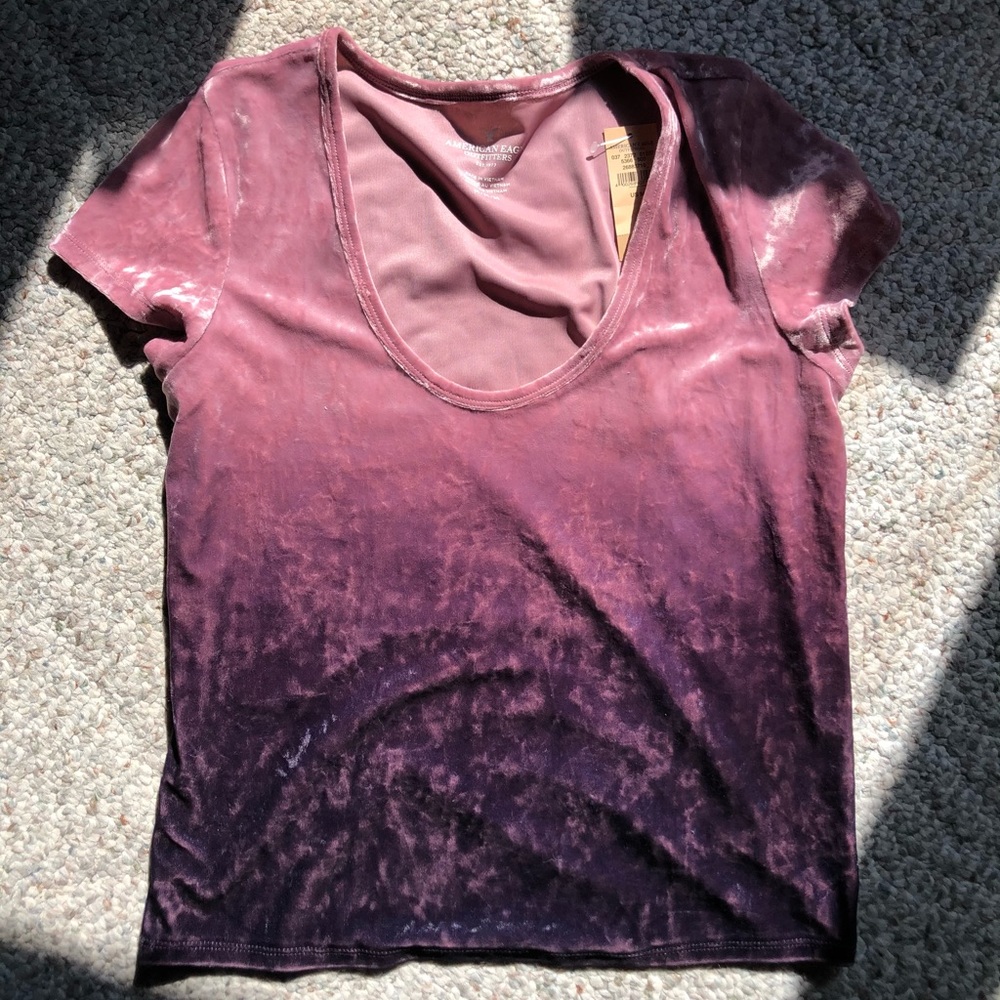 American Eagle Velvet Shirt